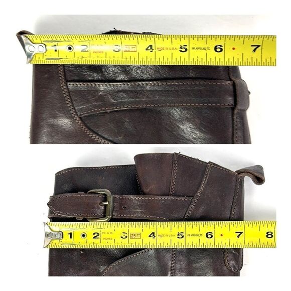 NWOB Montegranaro Area Forte Italy Brown Leather Studded Riding Boots EUR37 US 7 - Picture 15 of 15